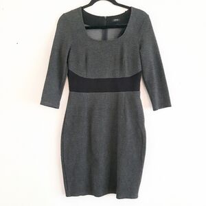 ESPRIT Herringbone Soft Knit Form Fitting Stretch Fit Dress Sz Med Mini/Midi